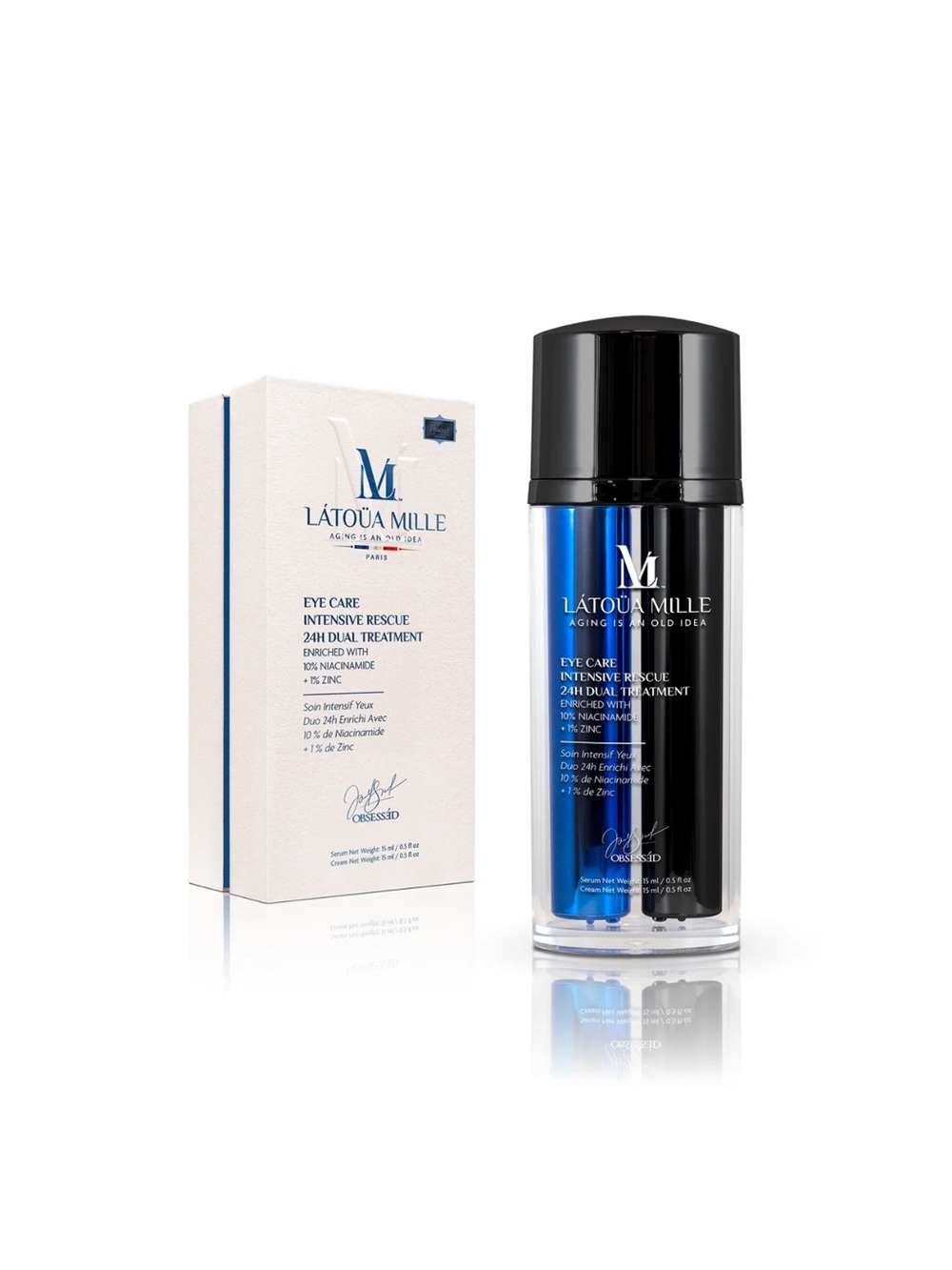 Lâtoua Mille Eye Care Intensive Rescue 24H Dual Treatment - NIB- MSRP $950